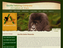 Tablet Screenshot of gorillasafarirwanda.com